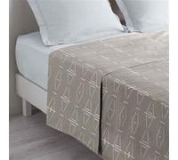 Douceur d'Intérieur Drap plat Aristide 240 x 300 cm 100% coton Naturel