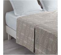 Douceur d'Intérieur Drap plat Aristide 180 x 290 cm 1 personne 100% coton Naturel