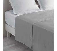 Drap Plat en Coton Biolina 180x290cm Gris