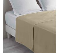 Douceur d'Intérieur Drap plat Biolina 1 personne 180 x 290 cm 100% coton bio Taupe