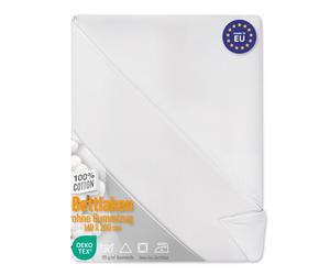 Drap Plat en Coton pour 1 ou 2 Personnes - Drap de Lit Simple Double ou canapé pour Adultes et Enfants 140x200 cm