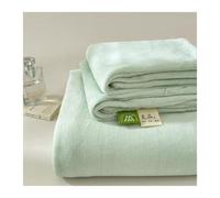 Drap Plat en Flanelle 1/2 Personnes 120x230cm à 240x270cm Ultra Doux Drap sans élastique Confortable et Moelleux en Polaire de Velours for d'hiver(Light Green,240x270cm)