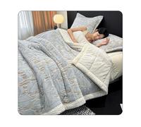 Drap Plat en Flanelle 1 2 Personnes Drap de Dessus en Polaire Ultra Doux, Drap Plat en Microfibre Confortable et Respirant (Color : Gray(Grey), Size : 200x230cm)