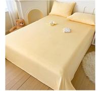 Drap plat en flanelle 1-2 personnespolaire ultra doucemicrofibre confortablejaune160 x 230 cm couleurs multiples Largeight