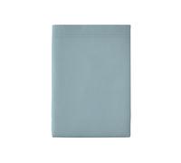 Drap Plat en Percale de Coton, Première, Bleu Glacier, 240x300 cm, Essix