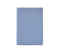 Drap Plat en Percale de Coton, Première, Bleu Olympe, 180x290 cm, Essix
