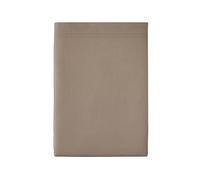 Drap Plat en Percale de Coton, Première, Taupe, 270x300 cm, Essix