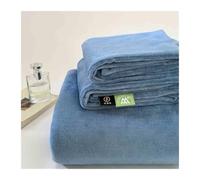 Drap Plat Flanelle 120x230 160x230 200x230 240x250 240x270 Hiver Chaude Drap de lit Polaire Drap du Dessus 1/2 Personne Doux Douillet(Blue,240x270cm+48x74cm x2)