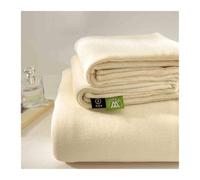 Drap Plat Flanelle 120x230 160x230 200x230 240x250 240x270 Hiver Chaude Drap de lit Polaire Drap du Dessus 1/2 Personne Doux Douillet(Milk White,120x230cm)