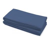 Drap plat - HOME LINGE PASSION - 240x300 cm - 100% coton - Bleu - Uni