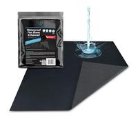 Drap Plat imperméable Noir (200 x 200 cm) surmatelas antidérapant avec adhérence renforcée, Housse de Protection, Compatible avec Les Produits de Massage à Base d'huile, d'eau et de Silicone.