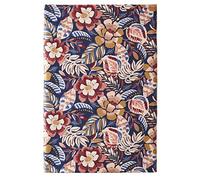 Drap Plat imprimé en Satin de Coton, Folk Flowers, 270x300cm, Essix
