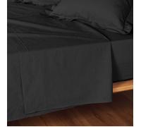 Drap Plat ""Lina"" 180x290cm Noir