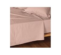 Douceur d'Intérieur Drap plat Lina 240 x 300 cm 100% coton Rose
