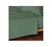 Douceur d'Intérieur – Drap plat Lina 240x300 cm 100% coton 57 fils Cèdre finition point bourdon