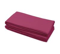 Drap Plat - LOVELY HOME - 100% coton -180 x 290 cm - Fuchsia