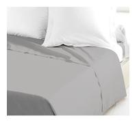 Drap Plat - LOVELY HOME - 100% coton - 180 x 290 cm - Gris Clair