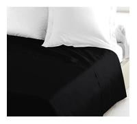 Drap Plat - LOVELY HOME - 100% coton - 180 x 290 cm - Noir