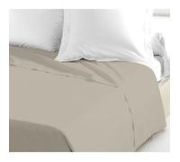 Drap plat - LOVELY HOME - 100% coton - 240 x 300 cm - Beige Clair
