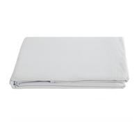 Drap plat PALACE pur coton lavé 240x290 cm uni blanc neige