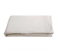 Drap plat PALACE pur coton lavé 270x290 cm uni beige naturel