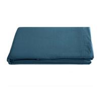 Drap plat PALACE pur coton lavé 270x290 cm uni bleu marine