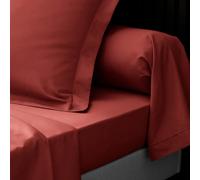 Drap Plat Percaline 180x290cm Terracotta