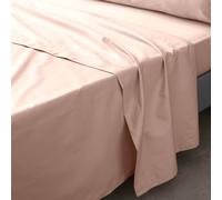 Douceur d'Intérieur – Drap plat Percaline – Percale de coton 240 x 300 cm Nude