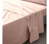 Douceur d'Intérieur – Drap plat Percaline – Percale de coton 240 x 300 cm Nude