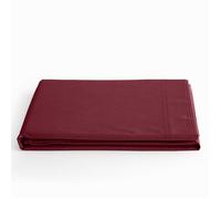 Drap plat ""Prémium"" pour lit 1 place & 2 places - 240x300 - Prémium Grenat