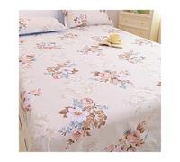 Drap Plat sans élastique 100% Coton 160/200x230cm 245x245/265cm Confortable et Respirant Drap de Dessus imprimé élégant, Toutes Saisons(Flower M,200x230cm+48x74cm x2)