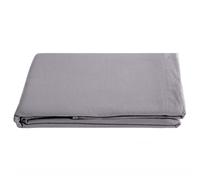 Drap plat uni 270x300 cm lin lavé froissé SONATE gris Cendre