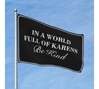 Drapeau amusant pour décoration de patio avec inscription « Don't Be A Karen » pour homme, grotte et jardin (60 x 90 cm)
