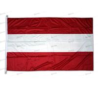 Drapeau Autriche 150x100cm en tissu nautique coupe-vent 115g/m²,drapeau de l'Autriche 150x100 lavable,drapeau autrichien 150x100 avec cordon o mousquetons,double couture périmétrique,bande de renfort
