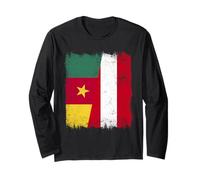 Drapeau Cameroun Autriche | Racines autrichiennes camerounaises Manche Longue