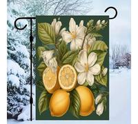 Drapeau de jardin à clip art de printemps 30,5 x 45,7 cm double face à l'extérieur, drapeau de cour décorations de printemps pour la maison, drapeau saisonnier d'extérieur pour les vacances et la