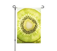 Drapeau de jardin double face 30,5 x 45,7 cm | Bannière décorative en forme de kiwi pour anniversaire, mariage, animal de compagnie et pendaison de crémaillère toutes