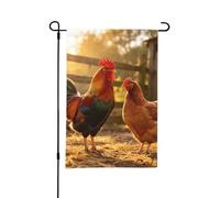 Drapeau de jardin double face 30,5 x 45,7 cm | Bannière décorative pour anniversaire, mariage, animal de compagnie et pendaison de crémaillère toutes saisons