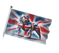 Drapeau de la Grande-Bretagne Bulldog Union Jack 1,5 x 0,9 m Grand drapeau britannique