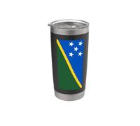 Drapeau des Îles Salomon Gobelet isotherme en acier inoxydable double paroi