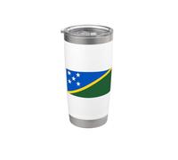 Drapeau des Îles Salomon Gobelet isotherme en acier inoxydable double paroi