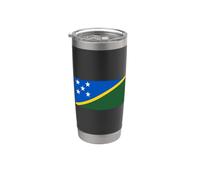 Drapeau des Îles Salomon Gobelet isotherme en acier inoxydable double paroi