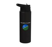 Drapeau des îles Salomon - Souvenir minimaliste Voyage dans le monde Stainless Steel Insulated Water Bottle
