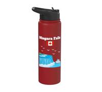 Drapeau du Canada pour amoureux des chutes du Niagara Stainless Steel Insulated Water Bottle