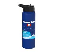 Drapeau du Canada pour amoureux des chutes du Niagara Stainless Steel Insulated Water Bottle