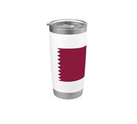 Drapeau du Qatar Gobelet isotherme en acier inoxydable double paroi