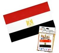 Drapeau du supporter - Egypte - 90x150cm - Polyester - Evénement - Fête
