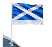 Drapeau Écosse Voiture | Support Pince Multifonction Décoratif 45 x 30 cm | Déco Véhicule Jour De Match | Pour Fans De Sport Véhicules Événements Football Fêtes Et