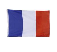 Drapeau France 150x90cm en tissu de haute Qualité Bleu Blanc Rouge pour Supporter de l'équipe de France, Idéal pour Supporter l'équipe de France pendant la Coupe du Monde de Rugby ou de Football