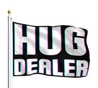 Drapeau Hug Dealer DJ Techno Musique EDM extérieur drapeaux